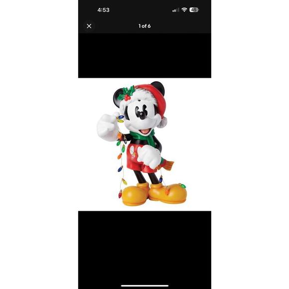 DISNEY SHOWCASE 2024 HOLIDAY MICKEY STRING OF LIGHTS BIG FIG 6015326 NIB